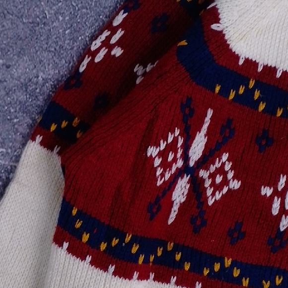 Vintage 90s JCPenney's Men’s Fair Isle Nordic Ski Sweater - Picture 6 of 10